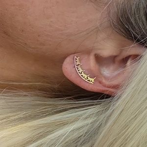 MARCHING CATS CLIMBER EARRINGS, Choice of Color